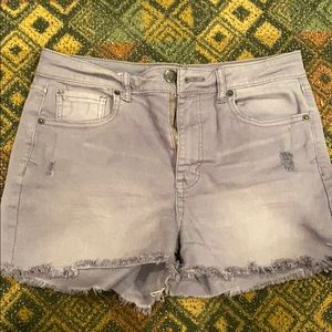 Grey High waisted shorts